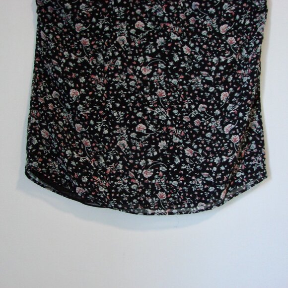 Anthropologie Maeve Floral Crochet Lace Halter Blouse Top Black Size Medium - Picture 15 of 16